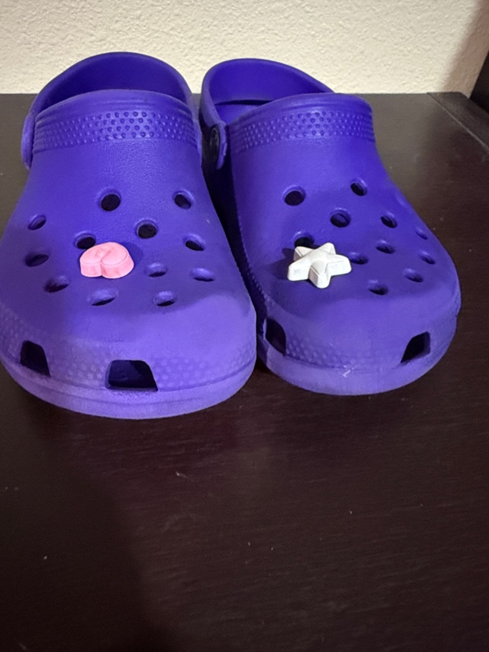 CROCS Kids Size 12 Purple Clog Sandals with Back Strap - Picture 6 of 6